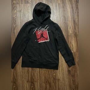 Nike Kids Black and Red Hoodie
